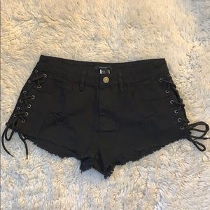 Forever21 Lace-Up Shorts